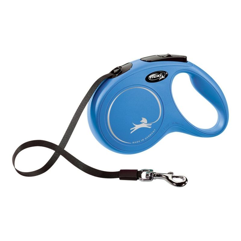 Lesă pentru câine Flexi NEW CLASSIC 3m Albastru Dimensiunea XS