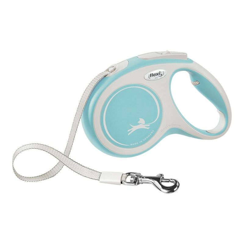 Lesă pentru câine Flexi NEW COMFORT Albastru deschis Dimensiunea XS