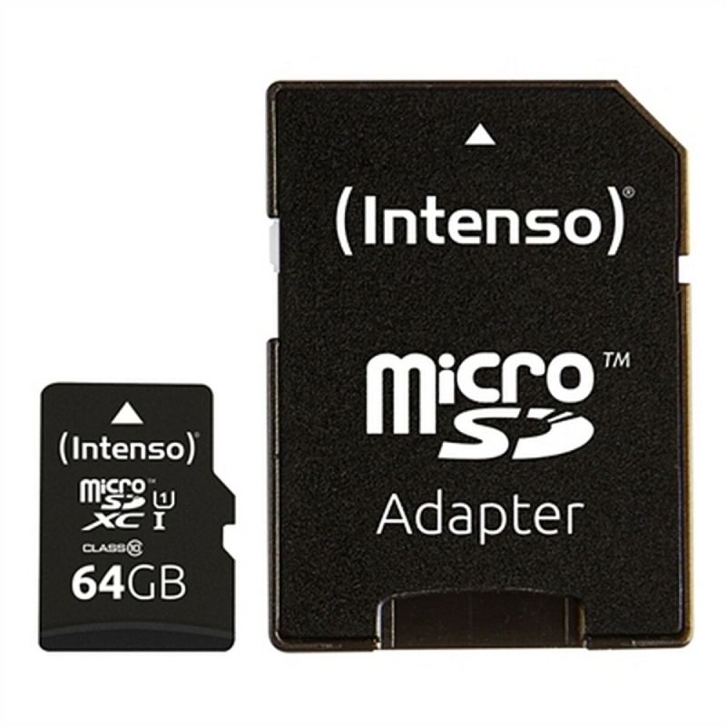 Card de Memorie Micro SD cu Adaptor INTENSO 34234 UHS-I XC Premium Negru