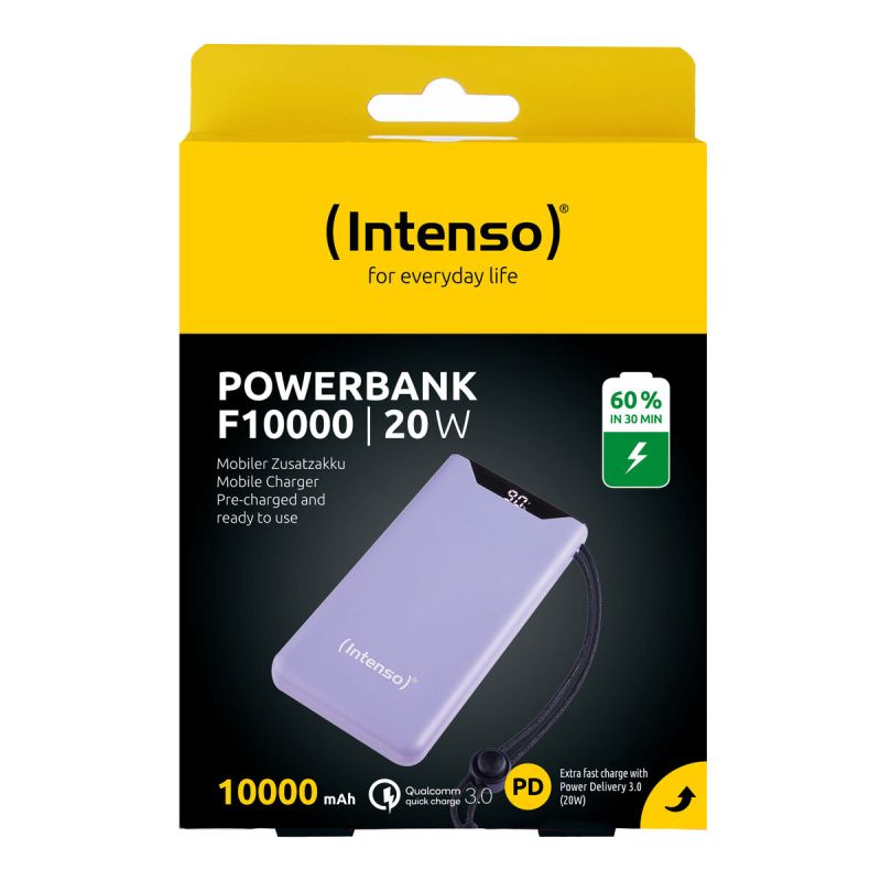 Powerbank Integral 10000 mAh Mov Liliachiu Purpuriu
