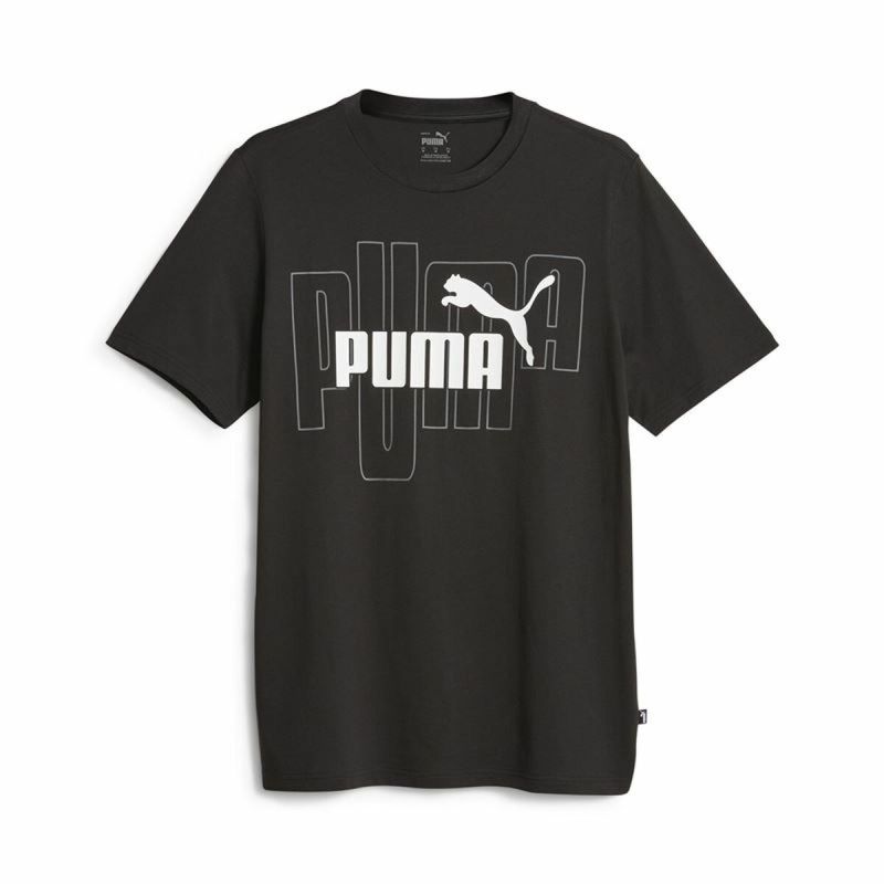 Tricou cu Mânecă Scurtă Bărbați Puma Graphiccs No. 1 Logo