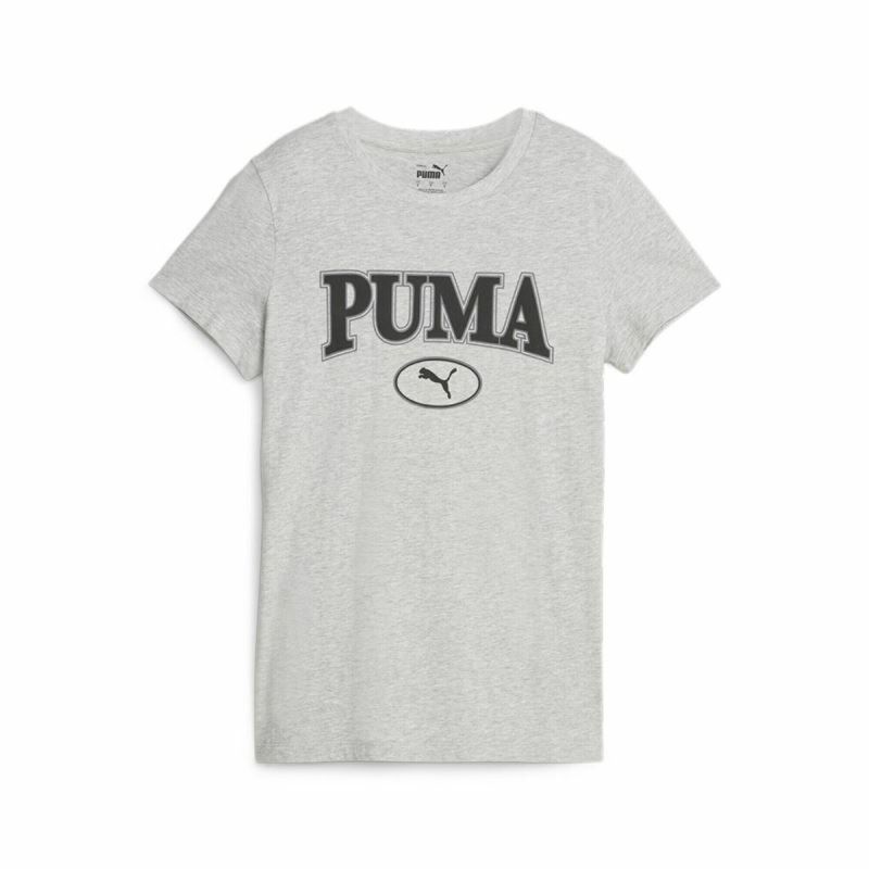 Tricou cu Mânecă Scurtă Puma Squad Graphicc Tlight Gri deschis (XS)