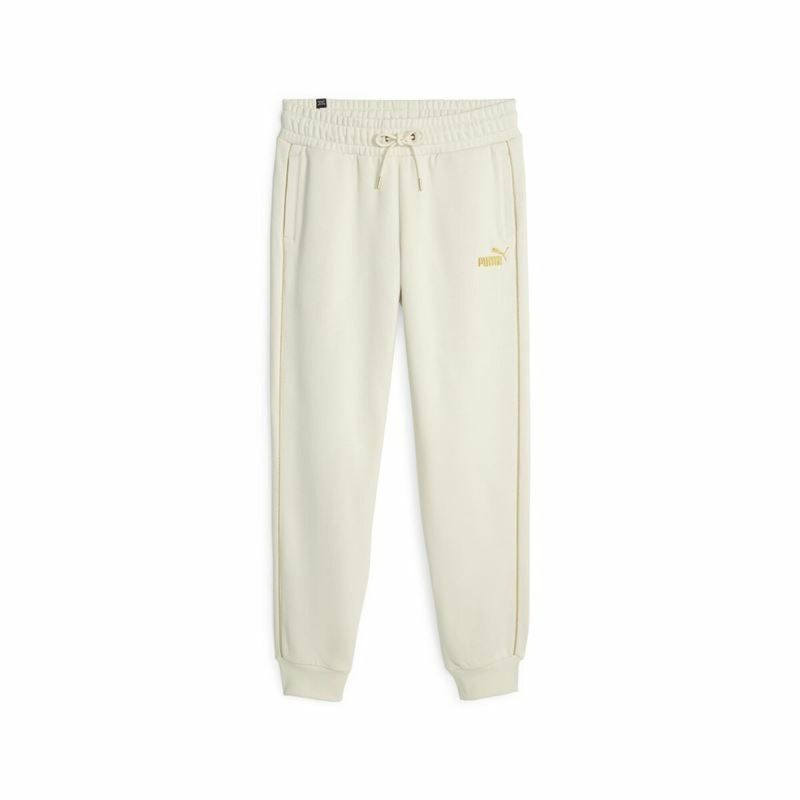 Pantaloni lungi de sport Puma Ess+ Minimal Gold Bej Femeie