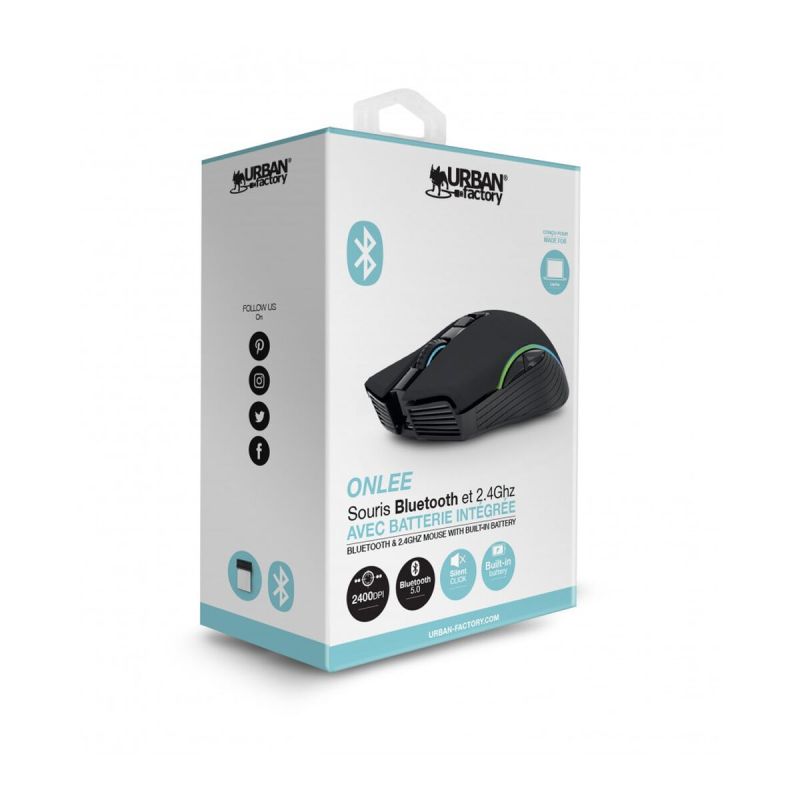 Mouse Bluetooth Fără Fir Urban Factory BTM05UF Verde 2400 dpi