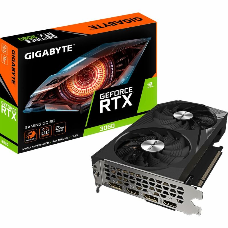 Placă Grafică Gigabyte GeForce RTX 3060 GAMING GDDR6 GeForce RTX 3060 8 GB