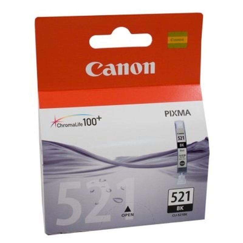 Cartuș cu Cerneală Originală Canon CLI-521 BK Negru (1 Unități)