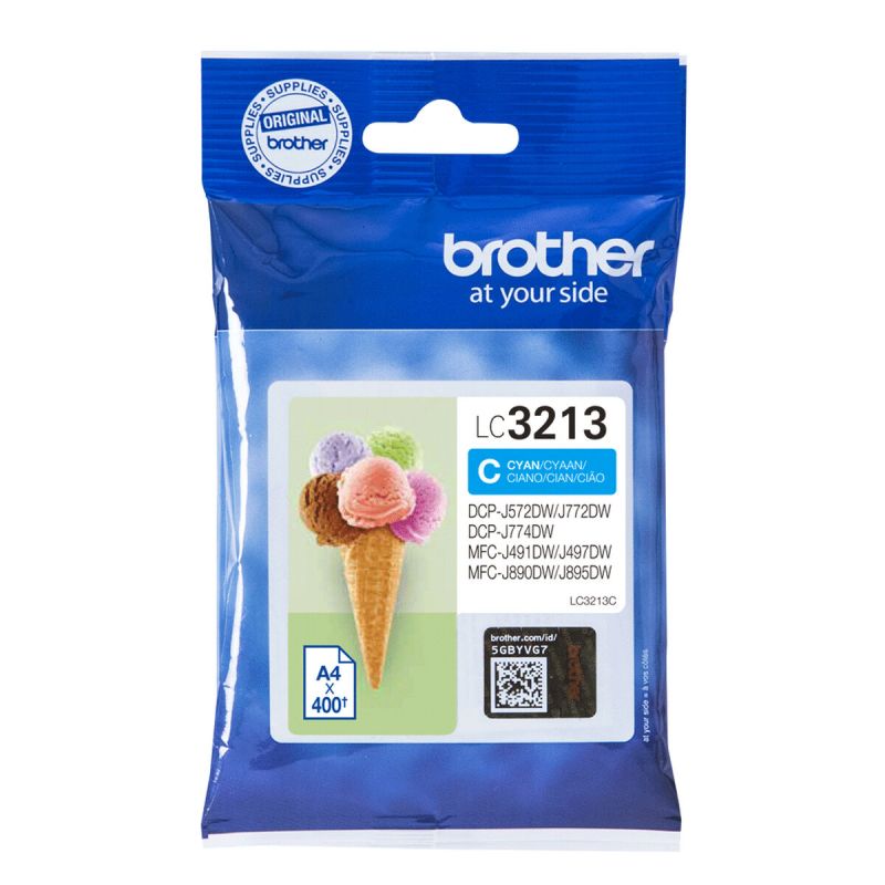 Cartuș cu Cerneală Originală Brother LC-3213C Cyan