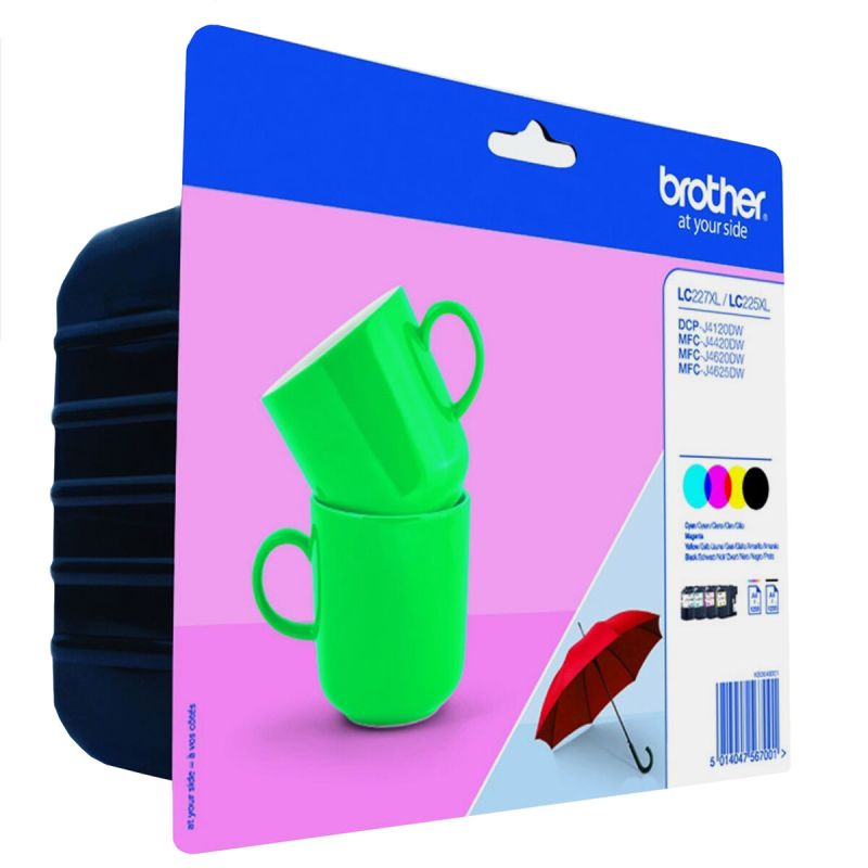 Cartuș cu Cerneală Originală Brother LC-227XLVALBP Galben Multicolor