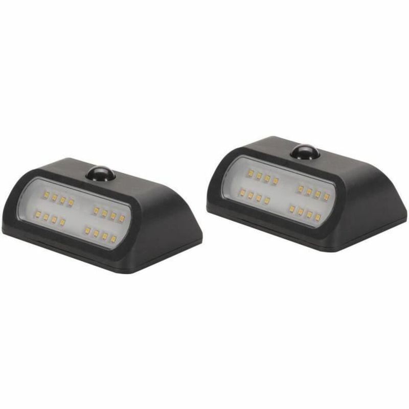 Lampă de perete Smart Garden Sentinel Lumină solară Negru 50 lm (2 Unități)
