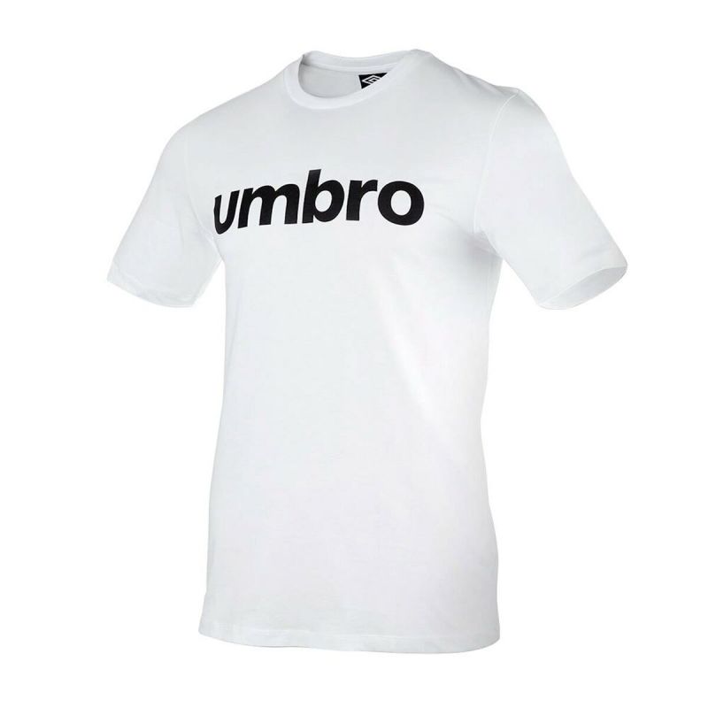 Tricou cu Mânecă Scurtă Bărbați Umbro  LINEAR 65551U 13V Alb