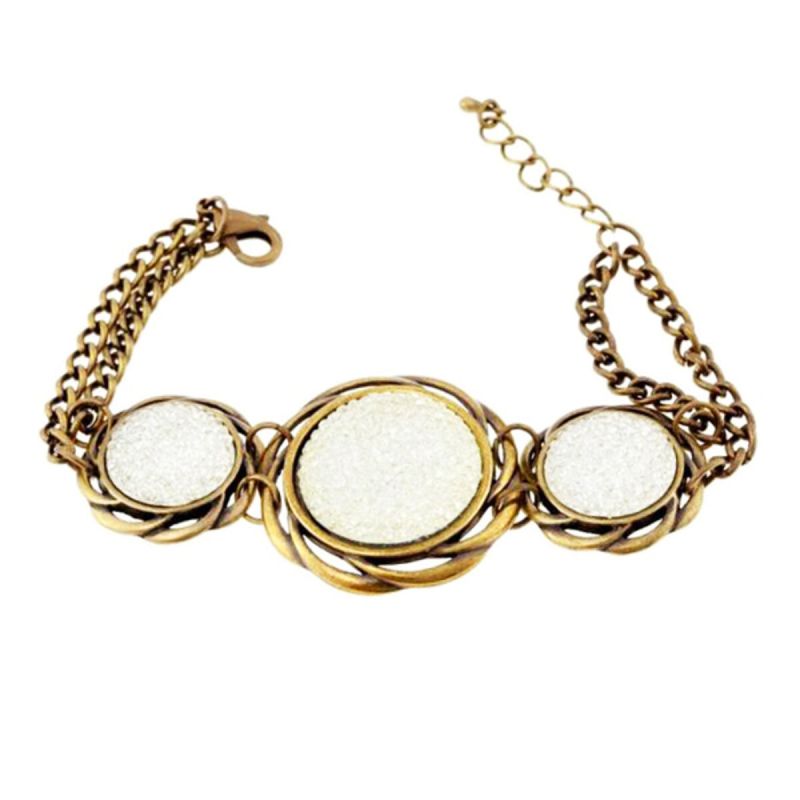 Brățară Damă Cristian Lay 437080 Alb Oțel Auriu* (19 cm)