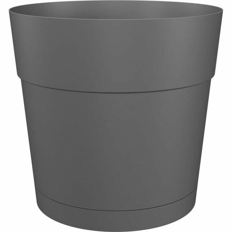 Ghiveci Artevasi Alb Antracit Plastic Rotund Rotundă Ø 40 cm