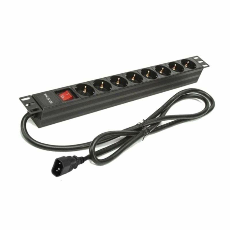 Placă de circuit Prize 8 Puncte de Conectare cu Întrerupător Phasak BNS 3535 (2 m)