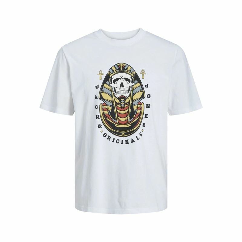 Tricou cu Mânecă Scurtă pentru Copii Jack & Jones Jorheavens Alb