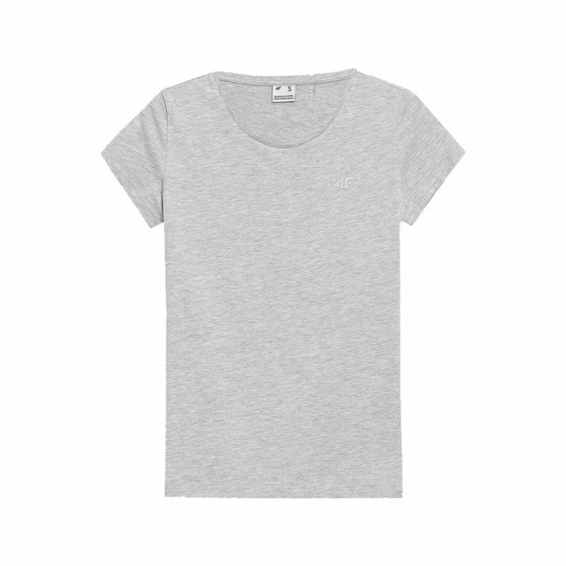 Tricou cu Mânecă Scurtă Femei 4F Gri