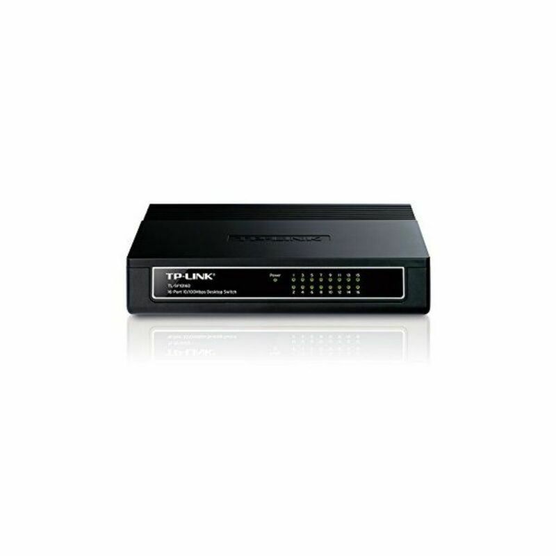 Switch TP-Link 0000040060064 16P 100/100M Negru