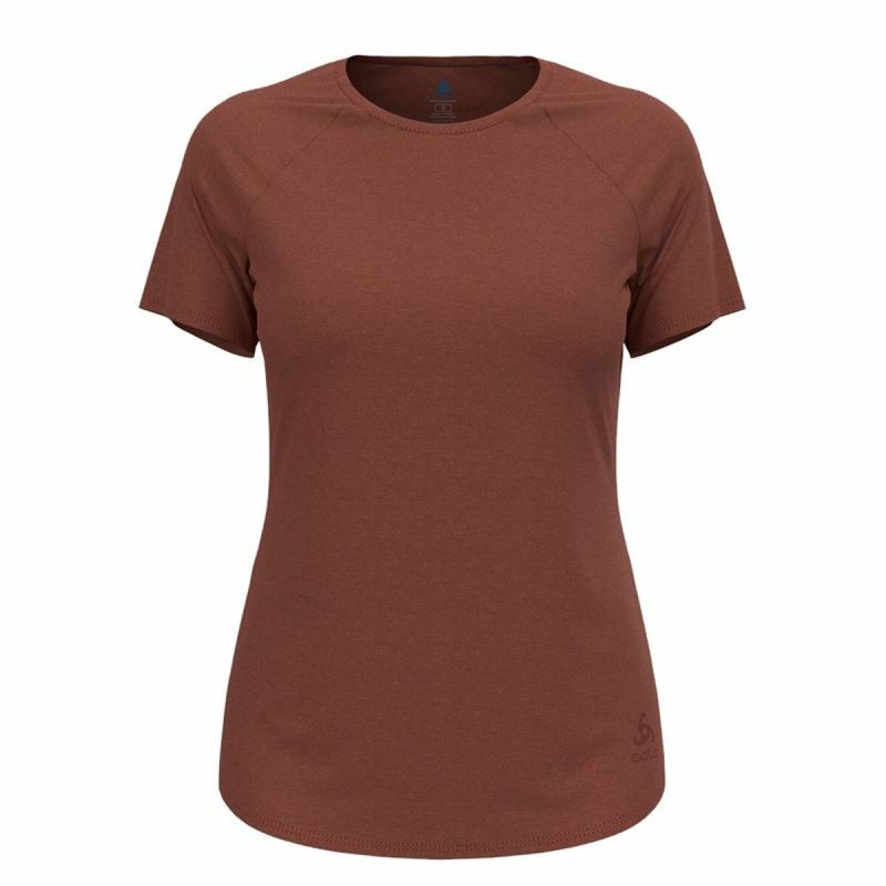 Tricou cu Mânecă Scurtă Femei Odlo Essential 365 Maro