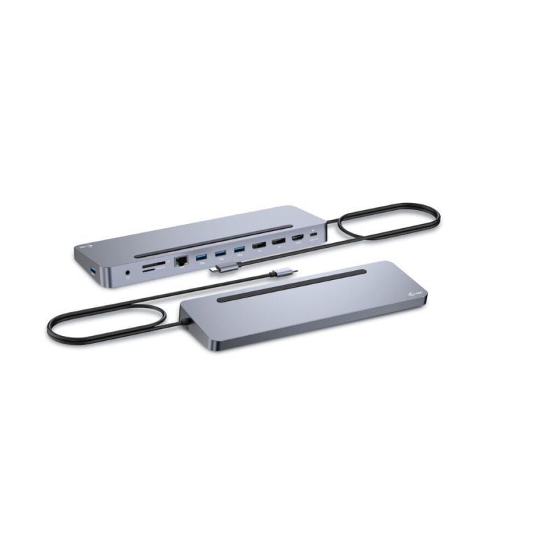 Hub USB-C i-Tec C31FLAT2PDPRO Argintiu