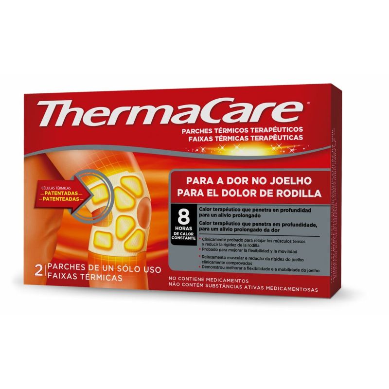 Plasturi termici adezivi pentru corp Thermacare Rodillas 2 Unități
