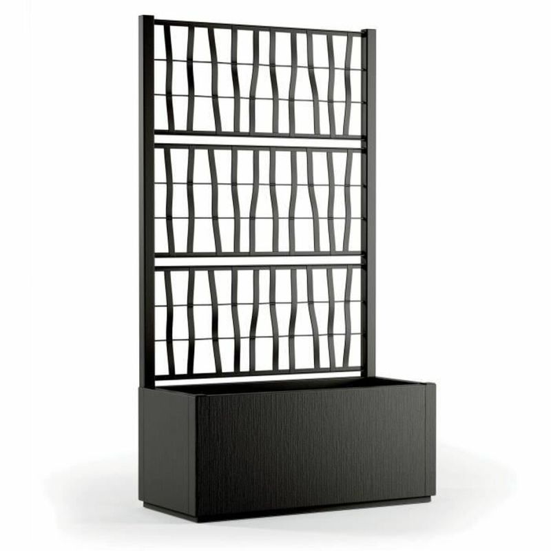 Ghiveci Starwax Negru Dreptunghiular 80 cm
