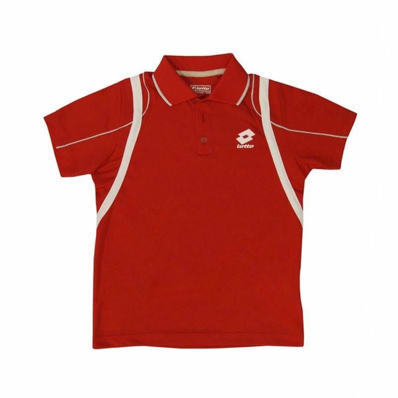 Tricou Polo cu Mânecă Scurtă Copii Lotto Attack PL Roșu