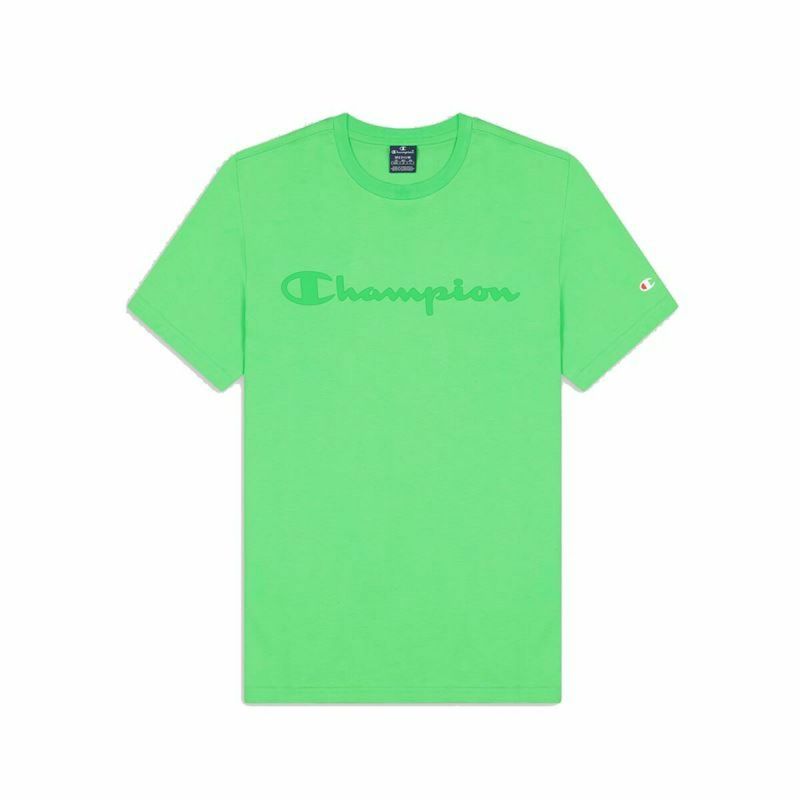 Tricou cu Mânecă Scurtă Bărbați Champion Crewneck Verde