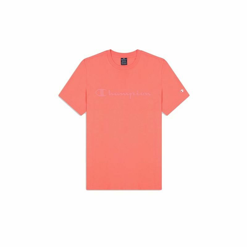 Tricou cu Mânecă Scurtă Bărbați Champion Crewneck Roz