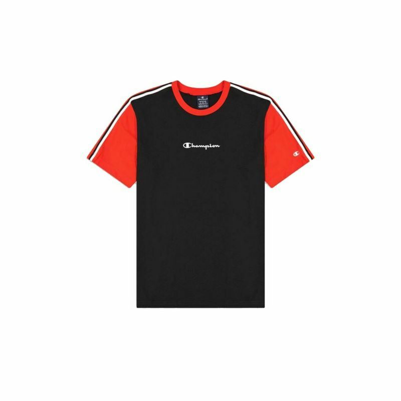 Tricou cu Mânecă Scurtă Bărbați Champion Crewneck Negru