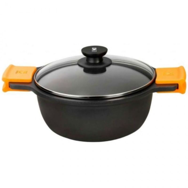 Caserolă BRA Braisogona_A270336 Negru Ø 36 cm Multicolor Negru/Portocaliu Aluminiu Aluminiu turnat (Recondiționate C)