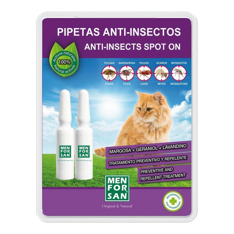 Repelent împotriva insectelor Menforsan 2 Unități Pipete Cric