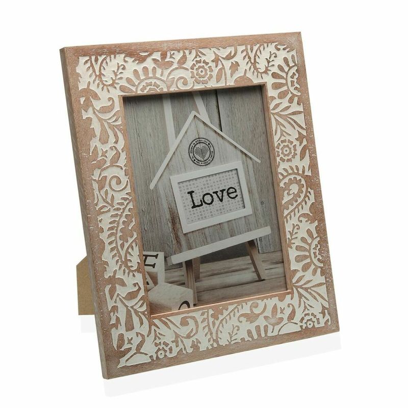 Suport pentru Poze Versa S3407817 Selvă Lemn Pin (1,5 x 25 x 20 cm)