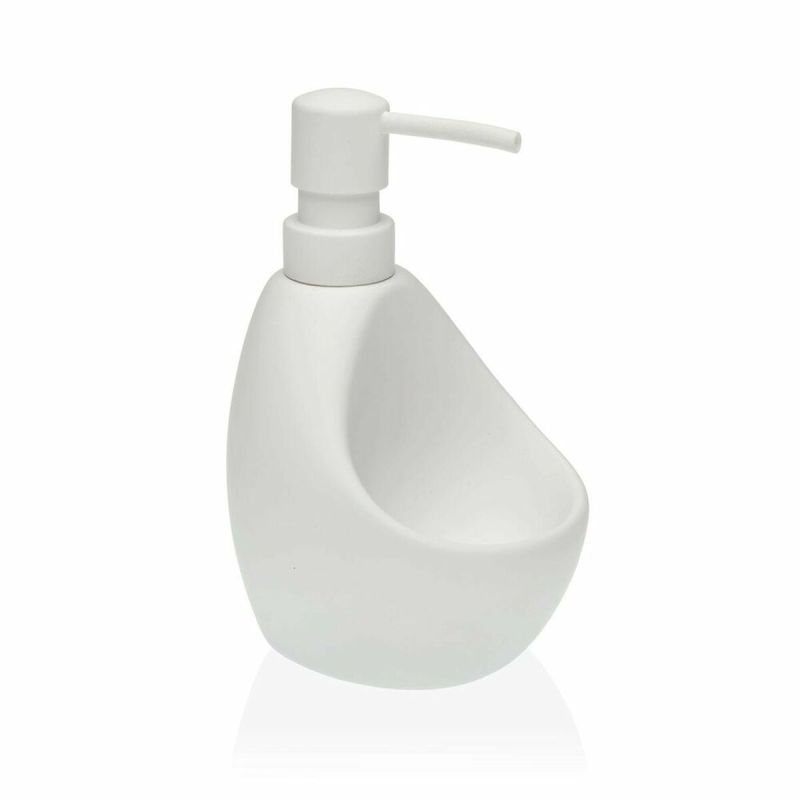 Dozator de Săpun Versa Alb Ceramică ABS (9,5 x 16,5 x 11 cm)