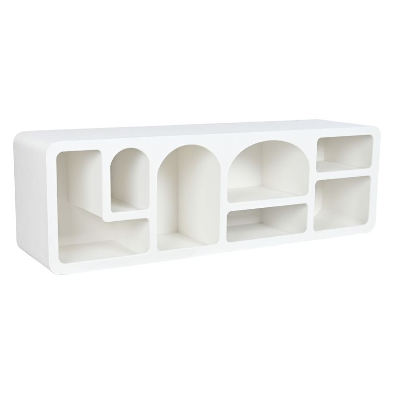 Mobilă TV DKD Home Decor Brad Alb 160 x 40 x 50 cm Lemn MDF