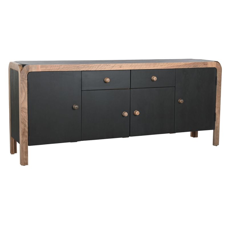 Servantă DKD Home Decor 177 x 38 x 75 cm Natural Negru Lemn