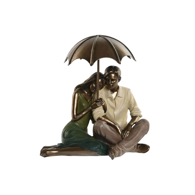 Figură Decorativă Home ESPRIT Verde Auriu* Partener 15 x 11,5 x 12 cm