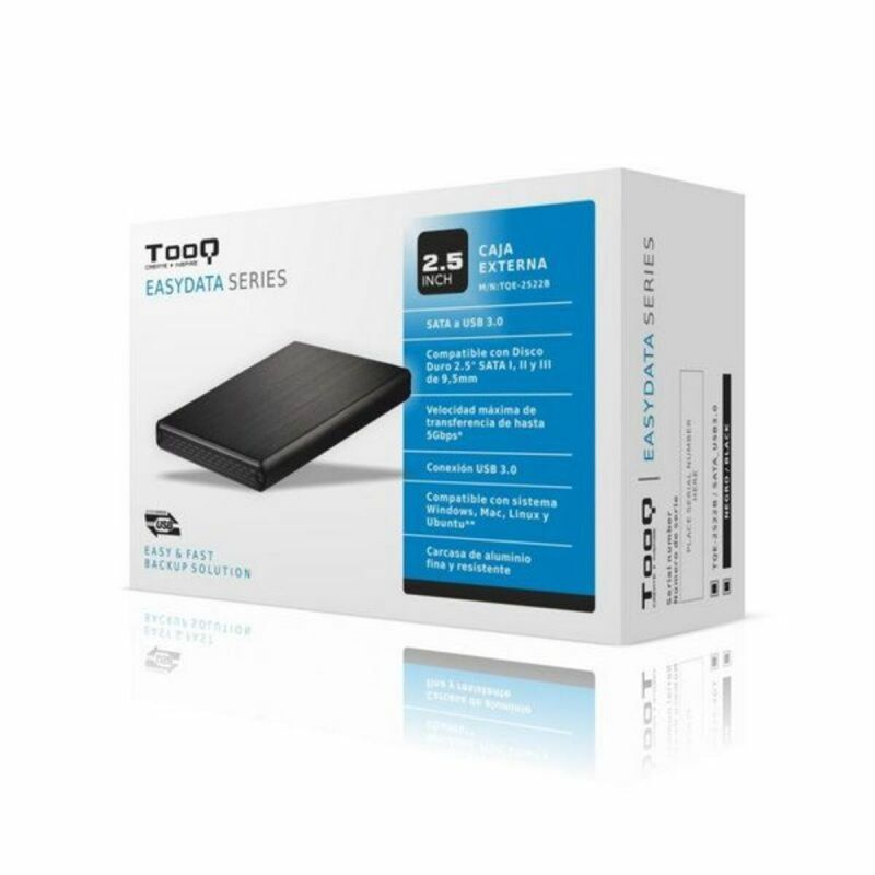Cutie Externă TooQ TQE-2522B HD 2.5" USB 3.1 USB 3.0 SATA USB 3.0