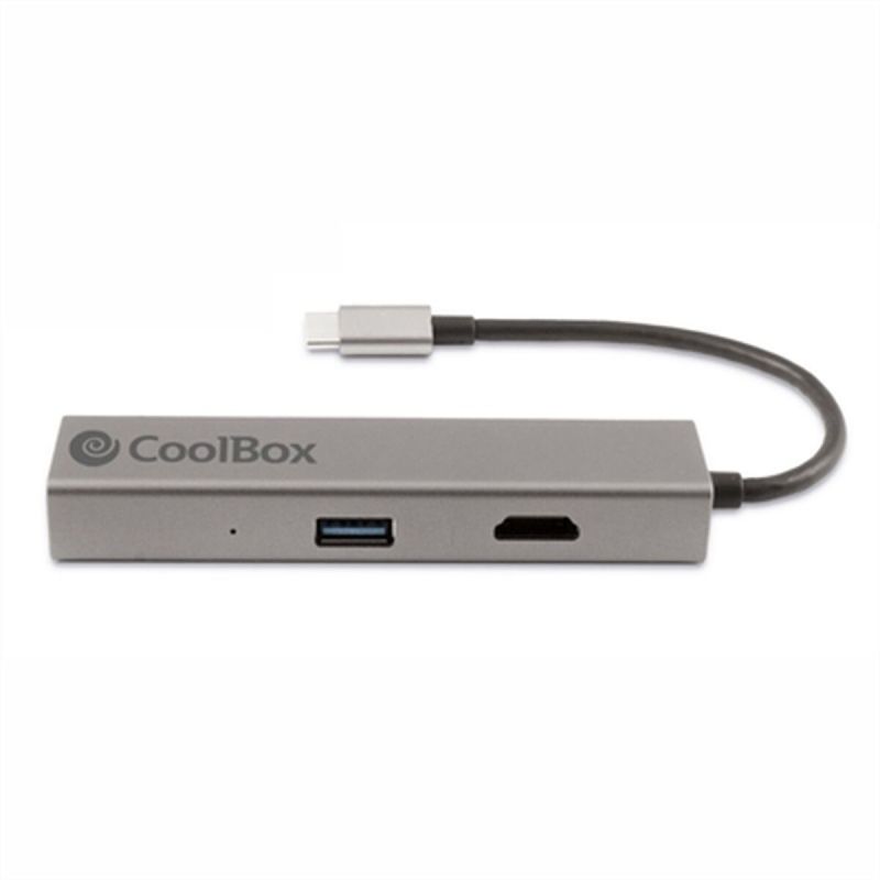 Hub USB CoolBox Hub miniDOCK4 USB-C Gri