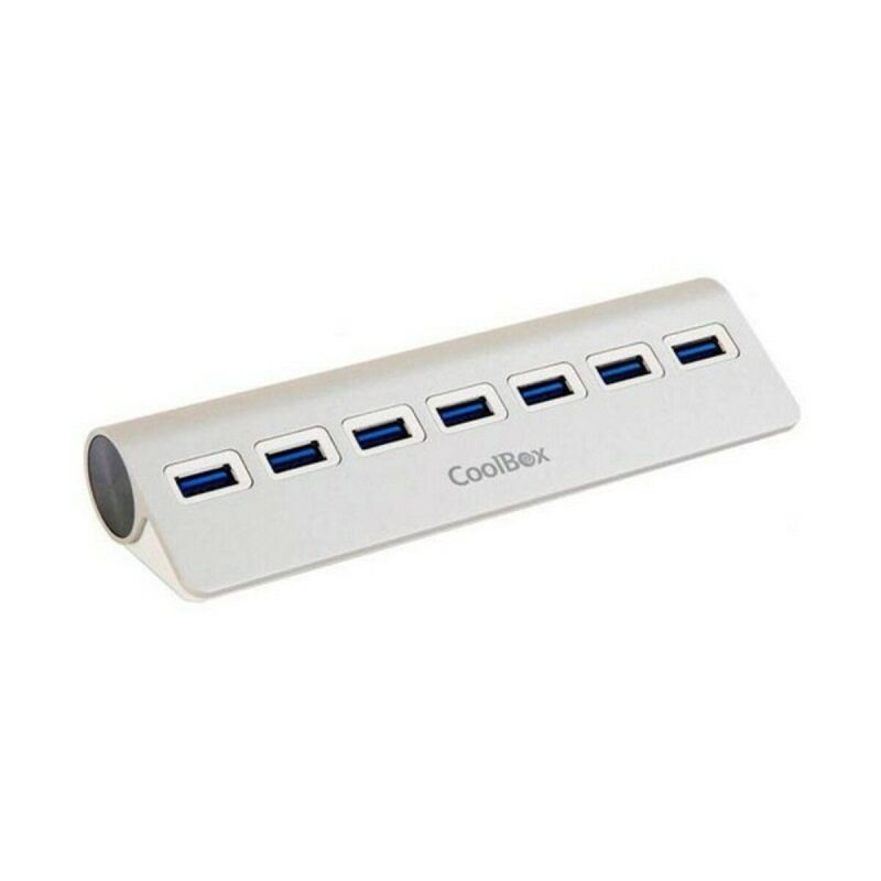 Hub USB CoolBox COO-HU7ALU3 Aluminiu (7 Porturi)