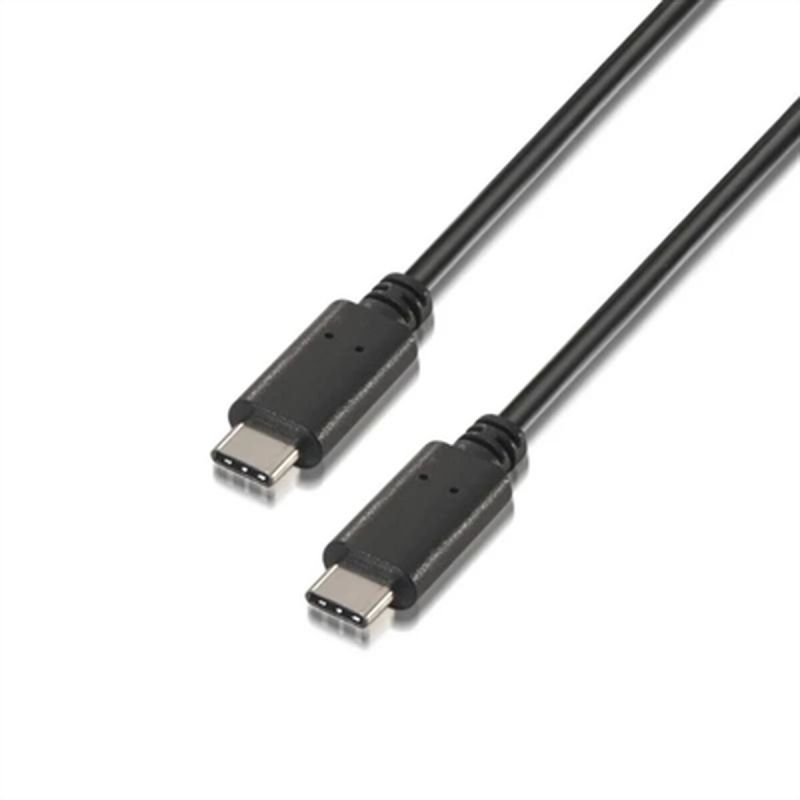 Cablu de Date/Încărcare cu USB Aisens A107-0058 Negru 3 m (1 Unități)