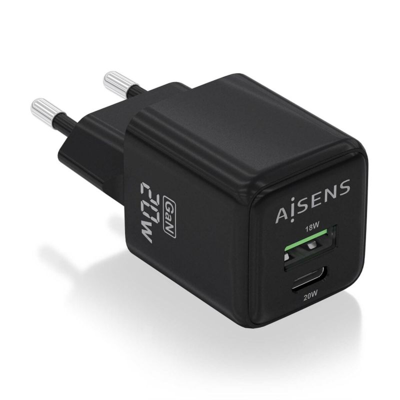 Încărcător de Perete Aisens ASCH-20W2P011-BK Negru (1 Unități)