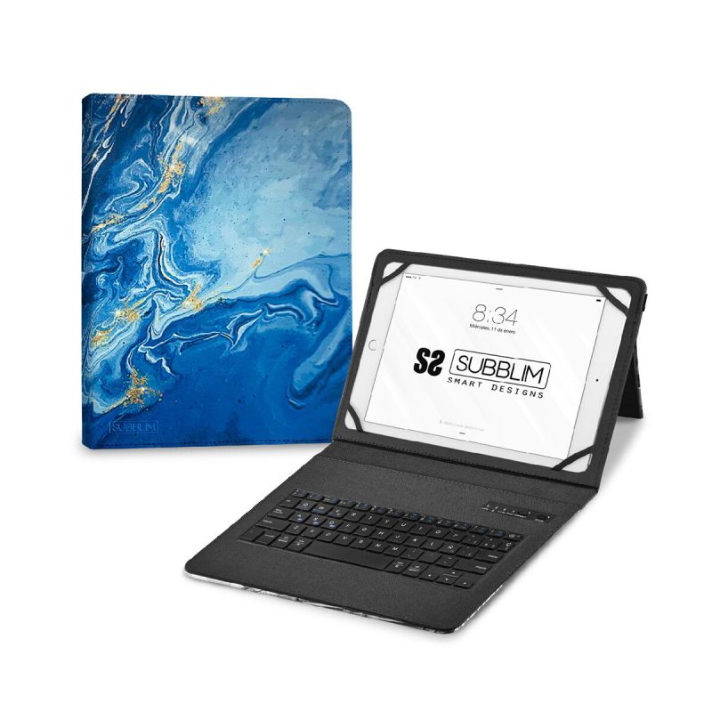 Husă pentru Tabletă și Tastatură Subblim SUBKT5-BTTB01 Multicolor Qwerty Spaniolă
