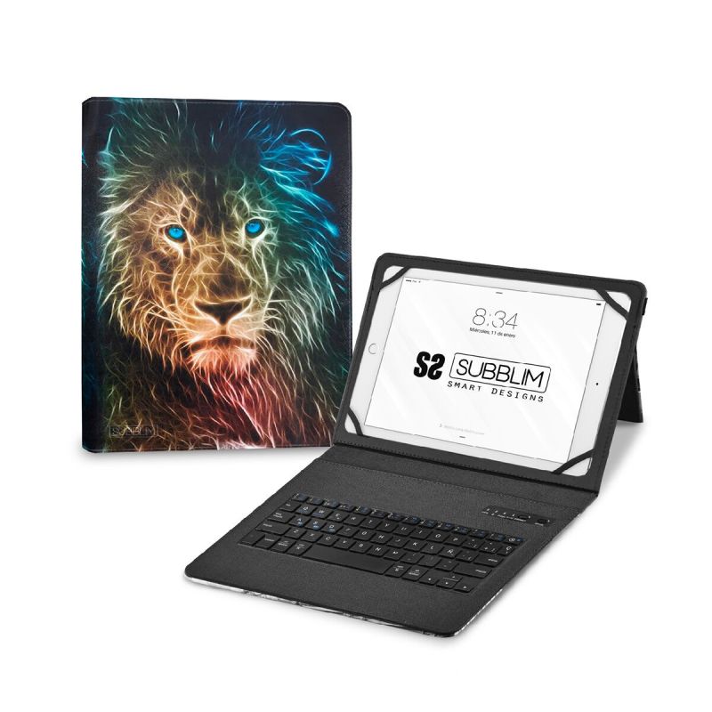 Tastatură Bluetooth cu Suport pentru Tabletă Subblim SUBKT5-BTTL30 Multicolor Qwerty Spaniolă