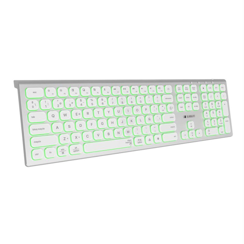 Tastatură Bluetooth Subblim SUBKB-3MIE300 Alb Argintiu Qwerty Spaniolă