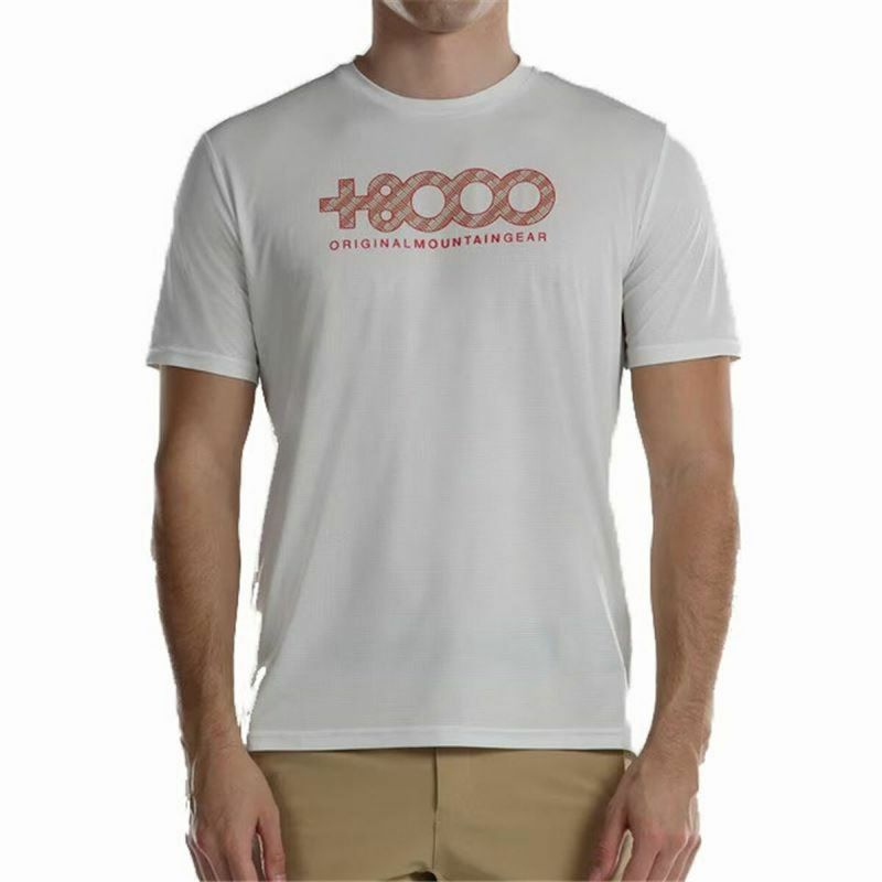 Tricou cu Mânecă Scurtă Bărbați +8000 Usame Alb