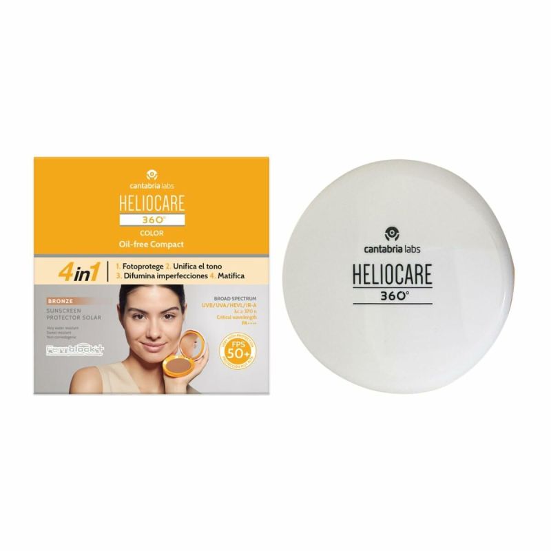 Protector Solar Colorat Heliocare 360 Compact Oil-Free Bronz SPF 50+ 10 g