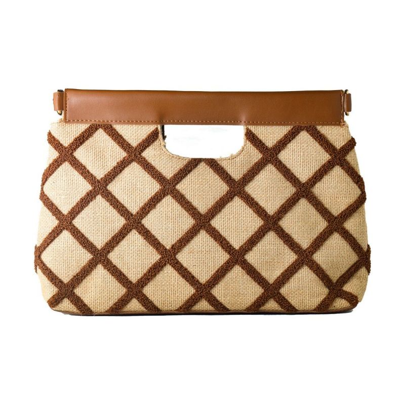 Geantă Damă Laura Ashley VALETTA-QUILTED-TAN Maro 30 x 20 x 9 cm