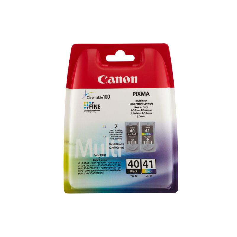 Cartuș cu Cerneală Originală Canon PG-40/CL-41 Negru Tricolor (2 uds)