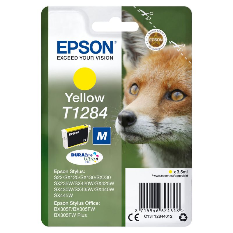 Cartuș cu Cerneală Originală Epson C13T12844012 Galben