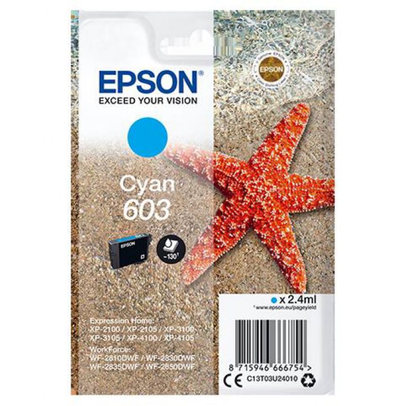 Cartuș cu Cerneală Originală Epson 603 Cyan