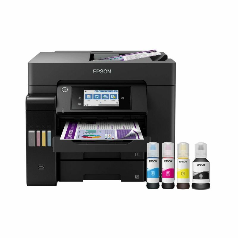 Imprimantă Multifuncțională Epson EcoTank ET-5850 25 ppm WiFi Negru